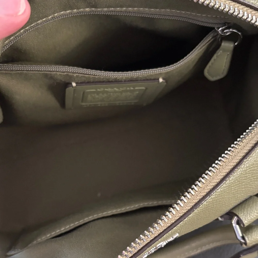 Coach Sage Green Leather Purse - Picture 5 of 6